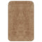 vidaXL - Badmattenset - stof - beige - 3-delig