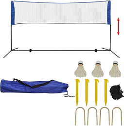 vidaXL - Badminton - net - met - shuttles - 300x155 - cm