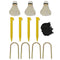 vidaXL - Badminton - net - met - shuttles - 300x155 - cm