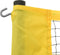 vidaXL - Badmintonnet - 600x155 - cm - PE-stof - geel - en - zwart