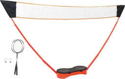 vidaXL - Badmintonset - met - 2 - rackets, - net - en - opbergkoffer - 292x30x152 - cm