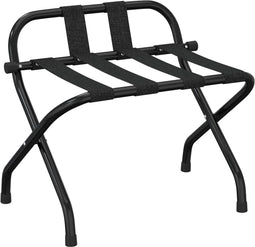 vidaXL - Bagagerek - met - rugleuning - 56x39x52 - cm - zwart