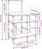 vidaXL - Bakkersrek - 90x40x132 - cm - bewerkt - hout - en - metaal - grijs - sonoma