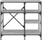 vidaXL - Bakkersrek - 90x40x84 - cm - bewerkt - hout - en - metaal - grijs - sonoma
