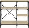 vidaXL - Bakkersrek - 90x40x84 - cm - bewerkt - hout - en - metaal - sonoma - eiken