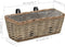 vidaXL - Balkonbakken - 2 - st - 40 - cm - wicker - met - PE-voering