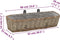 vidaXL - Balkonbakken - 2 - st - 60 - cm - wicker - met - PE-voering