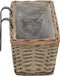 vidaXL - Balkonbakken - 2 - st - 60 - cm - wicker - met - PE-voering