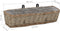 vidaXL - Balkonbakken - 2 - st - 60 - cm - wicker - met - PE-voering