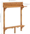 vidaXL - Balkonbartafel - 90x37x122,5 - cm - massief - acaciahout