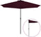 vidaXL - Balkonparasol - half - aluminium - paal - 300x155x223 - cm - bordeauxrood