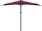 vidaXL - Balkonparasol - half - aluminium - paal - 300x155x223 - cm - bordeauxrood