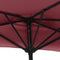 vidaXL - Balkonparasol - half - aluminium - paal - 300x155x223 - cm - bordeauxrood