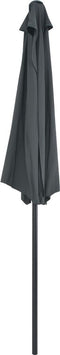 vidaXL - Balkonparasol - half - met - aluminium - paal - 270x144 - cm - antraciet
