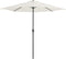 vidaXL - Balkonparasol - half - met - aluminium - paal - 270x144 - cm - zandkleurig