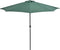 vidaXL - Balkonparasol - half - met - aluminium - paal - 270x144 - cm - groen