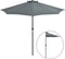 vidaXL - Balkonparasol - half - met - aluminium - paal - 270x144 - cm - antraciet