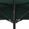 vidaXL - Balkonparasol - half - met - aluminium - paal - 270x144 - cm - groen