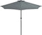 vidaXL - Balkonparasol - half - met - aluminium - paal - 270x144 - cm - antraciet