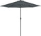vidaXL - Balkonparasol - half - met - aluminium - paal - 270x144 - cm - antraciet