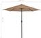 vidaXL - Balkonparasol - half - met - aluminium - paal - 270x144 - cm - taupe