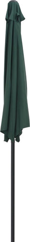 vidaXL - Balkonparasol - half - met - aluminium - paal - 270x144 - cm - groen