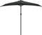 vidaXL - Balkonparasol - half - met - aluminium - paal - 270x144 - cm - antraciet