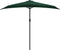 vidaXL - Balkonparasol - half - met - aluminium - paal - 270x144 - cm - groen