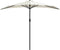 vidaXL - Balkonparasol - half - met - aluminium - paal - 270x144 - cm - zandkleurig