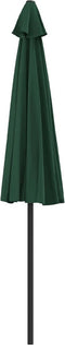 vidaXL - Balkonparasol - half - met - aluminium - paal - 270x144 - cm - groen