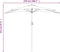 vidaXL - Balkonparasol - half - met - aluminium - paal - 270x144 - cm - taupe