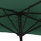 vidaXL - Balkonparasol - half - met - aluminium - paal - 270x144 - cm - groen