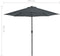 vidaXL - Balkonparasol - half - met - aluminium - paal - 270x144 - cm - antraciet