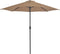 vidaXL - Balkonparasol - half - met - aluminium - paal - 270x144 - cm - taupe