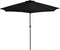 vidaXL - Balkonparasol - half - met - aluminium - paal - 270x144x222 - cm - zwart