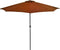 vidaXL - Balkonparasol - half - met - aluminium - paal - 270x144x222 - cm - terracotta