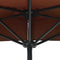 vidaXL - Balkonparasol - half - met - aluminium - paal - 270x144x222 - cm - terracotta