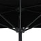 vidaXL - Balkonparasol - half - met - aluminium - paal - 270x144x222 - cm - zwart