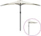 vidaXL - Balkonparasol - half - met - aluminium - paal - 300x155 - cm - zandkleurig