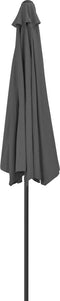 vidaXL - Balkonparasol - half - met - aluminium - paal - 300x155 - cm - antraciet