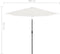 vidaXL - Balkonparasol - half - met - aluminium - paal - 300x155 - cm - zandkleurig