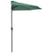 vidaXL - Balkonparasol - half - met - aluminium - paal - 300x155 - cm - groen