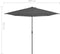 vidaXL - Balkonparasol - half - met - aluminium - paal - 300x155 - cm - antraciet