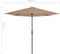 vidaXL - Balkonparasol - half - met - aluminium - paal - 300x155 - cm - taupe