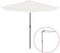 vidaXL - Balkonparasol - half - met - aluminium - paal - 300x155 - cm - zandkleurig