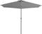 vidaXL - Balkonparasol - half - met - aluminium - paal - 300x155 - cm - antraciet