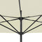 vidaXL - Balkonparasol - half - met - aluminium - paal - 300x155 - cm - zandkleurig