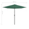 vidaXL - Balkonparasol - half - met - aluminium - paal - 300x155 - cm - groen