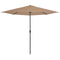 vidaXL - Balkonparasol - half - met - aluminium - paal - 300x155 - cm - taupe