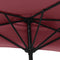 vidaXL - Balkonparasol - half - met - aluminium - paal - 300x155 - cm - zandkleurig